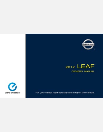 nissan leaf 2012 owners manual
